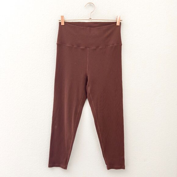 Aerie Dark Terracotta Orange High Rise Stretch Leggings Size XL - Picture 1 of 6